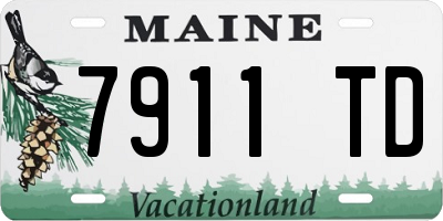 ME license plate 7911TD