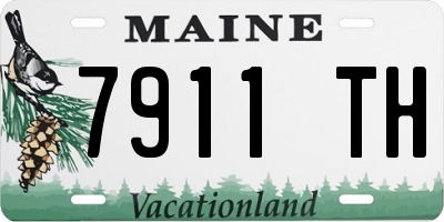 ME license plate 7911TH