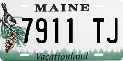 ME license plate 7911TJ