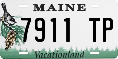 ME license plate 7911TP