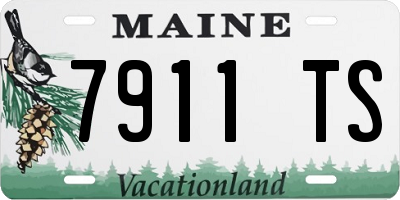 ME license plate 7911TS