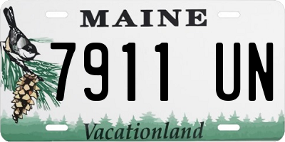 ME license plate 7911UN