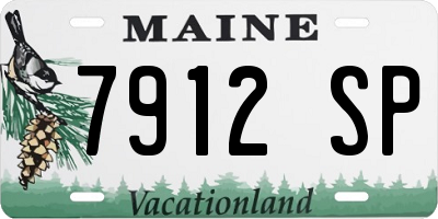 ME license plate 7912SP