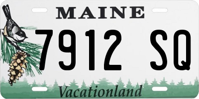 ME license plate 7912SQ