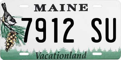 ME license plate 7912SU