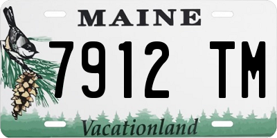 ME license plate 7912TM