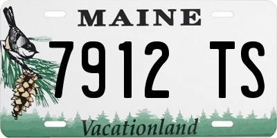ME license plate 7912TS