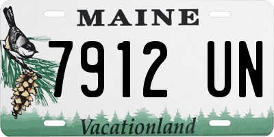 ME license plate 7912UN