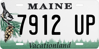 ME license plate 7912UP