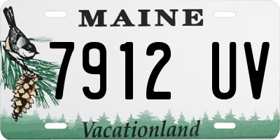 ME license plate 7912UV