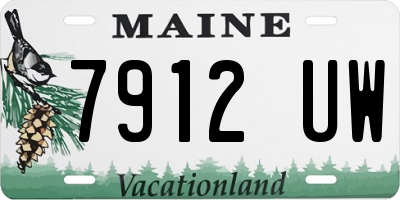 ME license plate 7912UW