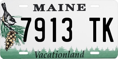 ME license plate 7913TK