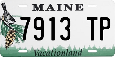 ME license plate 7913TP