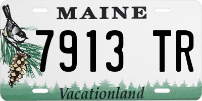 ME license plate 7913TR