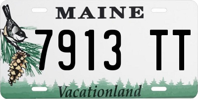 ME license plate 7913TT