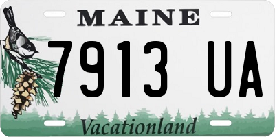 ME license plate 7913UA