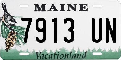 ME license plate 7913UN