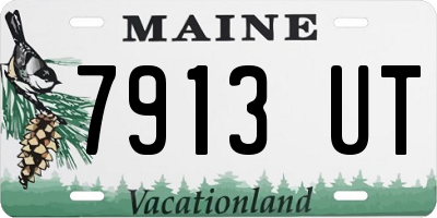 ME license plate 7913UT