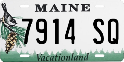 ME license plate 7914SQ