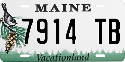 ME license plate 7914TB