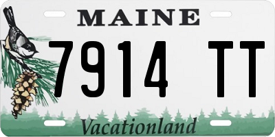ME license plate 7914TT