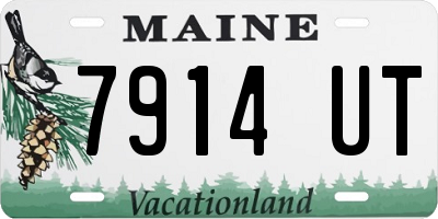 ME license plate 7914UT