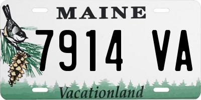 ME license plate 7914VA