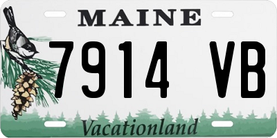 ME license plate 7914VB