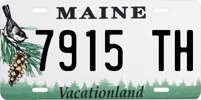 ME license plate 7915TH