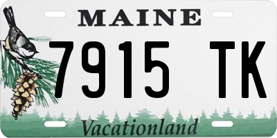 ME license plate 7915TK