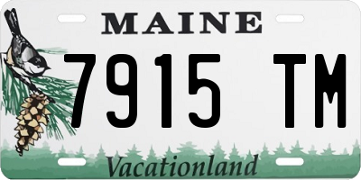 ME license plate 7915TM