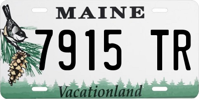 ME license plate 7915TR