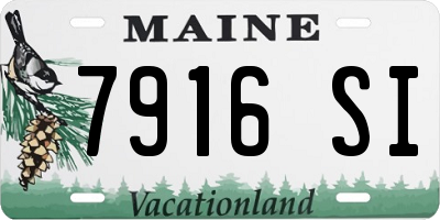 ME license plate 7916SI