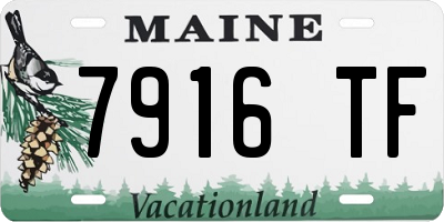 ME license plate 7916TF
