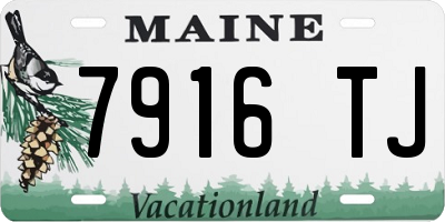 ME license plate 7916TJ
