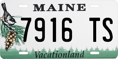 ME license plate 7916TS
