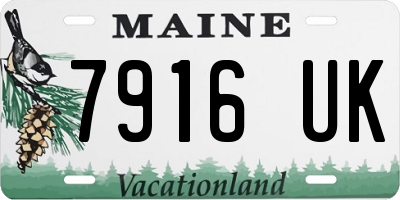 ME license plate 7916UK