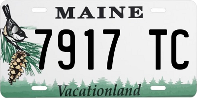 ME license plate 7917TC