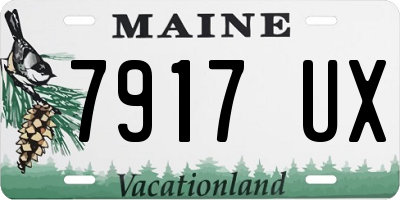 ME license plate 7917UX
