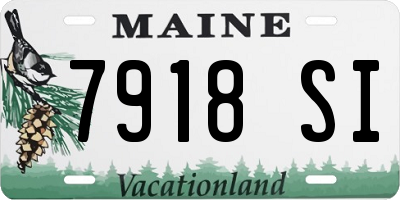 ME license plate 7918SI