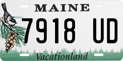 ME license plate 7918UD