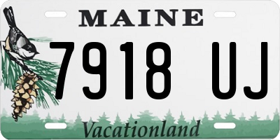ME license plate 7918UJ