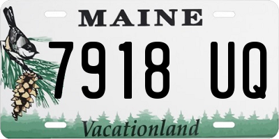 ME license plate 7918UQ