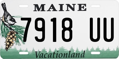 ME license plate 7918UU