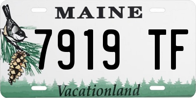 ME license plate 7919TF