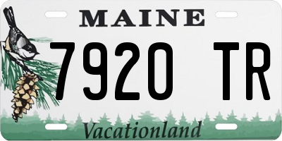 ME license plate 7920TR