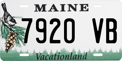 ME license plate 7920VB