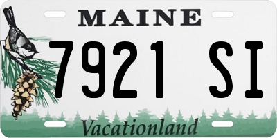ME license plate 7921SI