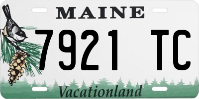 ME license plate 7921TC