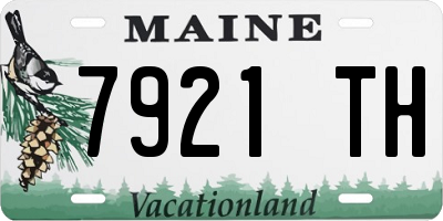ME license plate 7921TH